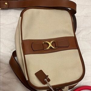 Chic Tan and Brown Crossbody Bag